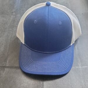 Port Authority Blue and White Mesh Cap